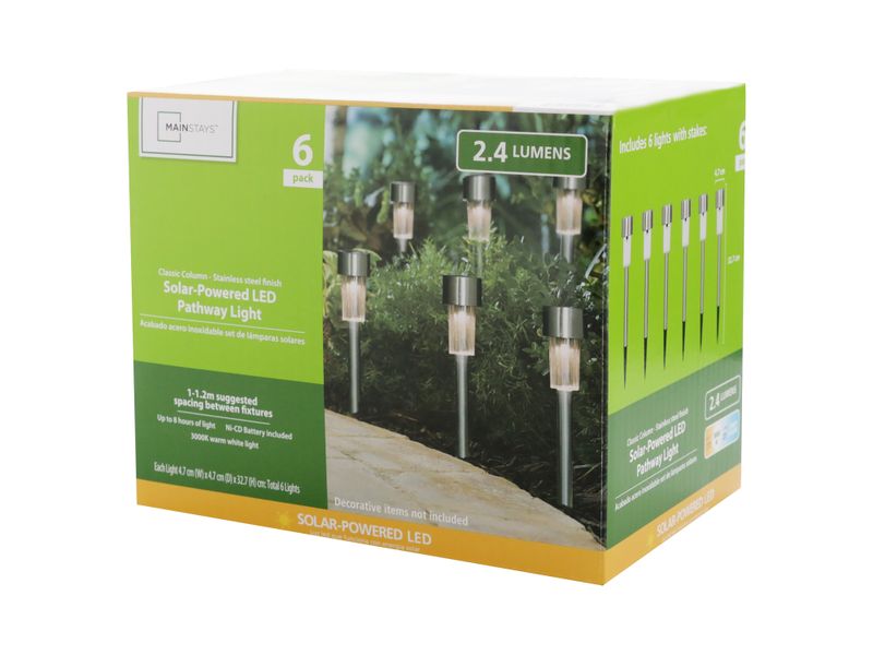 Lampara-Solar-Mainstays-para-jardin-47MM-set-de-6-uds-acero-inoxidable-Modelo-Q89DJ1401-41-4-14465