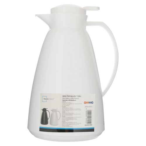 Jarra térmica  Mainstays color blanco 1 L