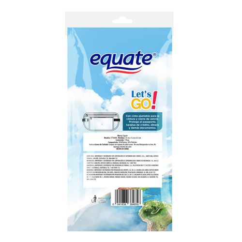 Cangurera Portadocumentos Marca Equate Para Viaje - 1Uds