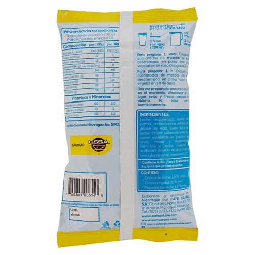 Mezcla en polvo Sasa de leche descremada  - 360 g