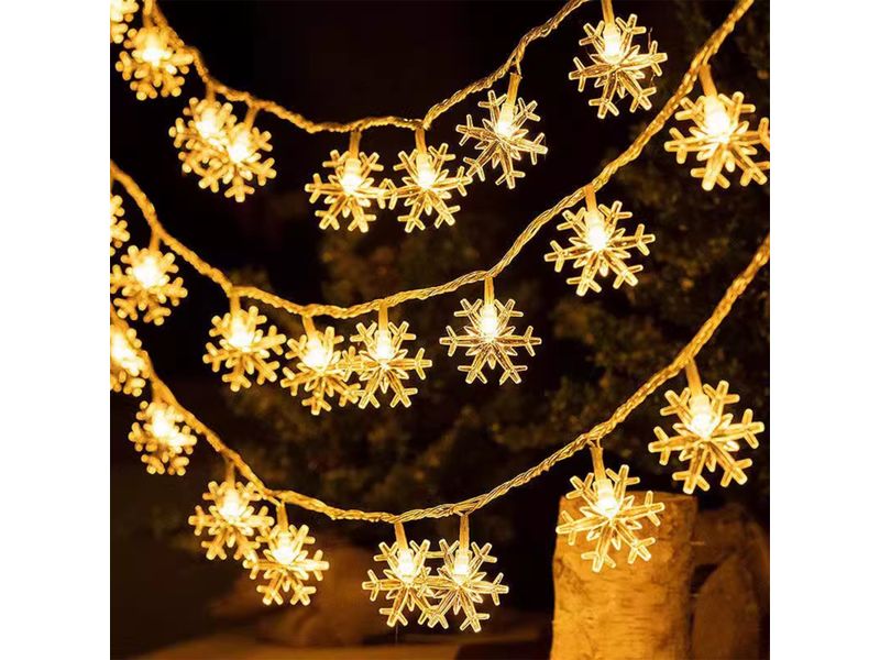 Serie-de-20-luces-LED-marca-Holiday-Time-con-forma-de-copos-de-nieve-9-31020