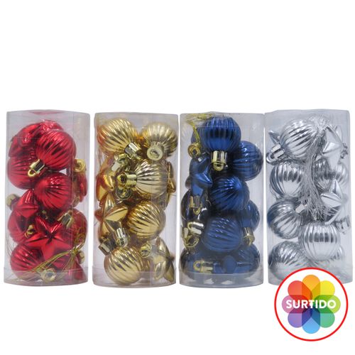 Esferas para árbol marca Holiday Time, pequeñas -14 uds