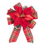 Lazo-navide-o-marca-Holiday-Time-con-flor-Roja-2-28828