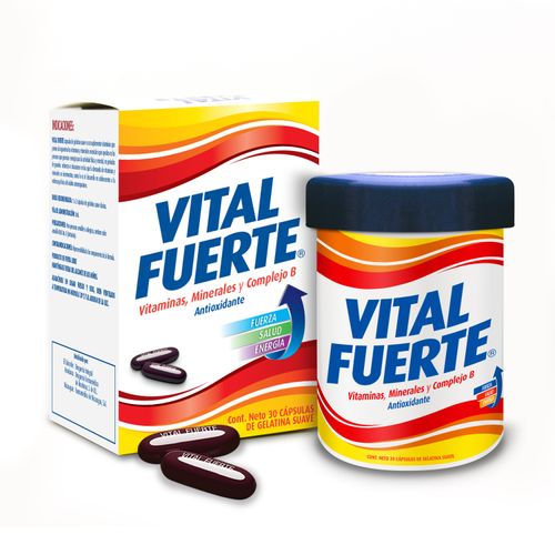 Antioxidante Vital Fuerte 30 Cápsulas - 500mg  -Precio indicado por Unidad-