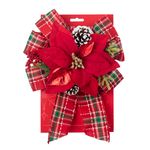 Lazo-navide-o-marca-Holiday-Time-con-flor-Roja-1-28828