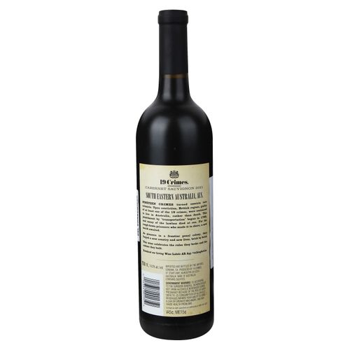 Vino  19 Crímes cabernet sauvignon - 750 ml