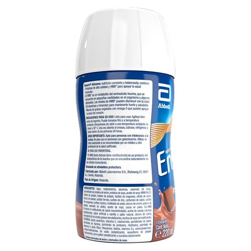 Fórmula Nutricional Ensure® Advance Sabor Chocolate - 220ml