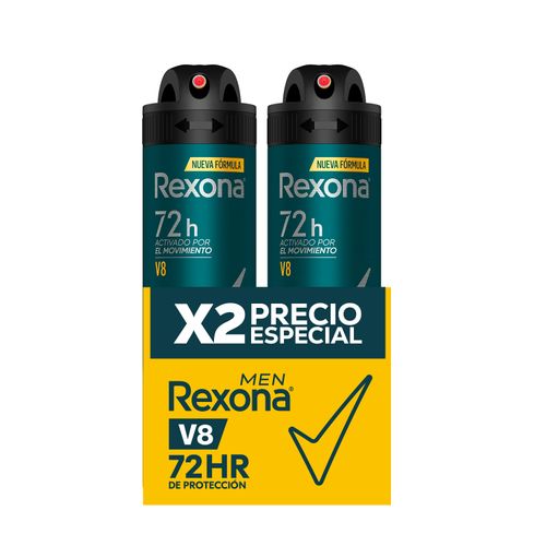 Desodorante Rexona Caballero V8 Aerosol 2 Pack - 150ml