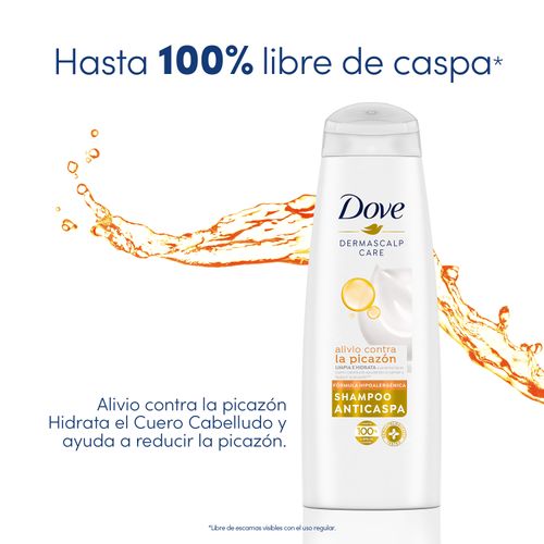 Shampoo Dove Alivio Contra La Picazón, Limpia E Hidrata Suavemente El Cuero Cabelludo - 400ml