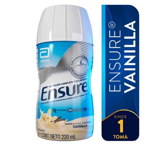 Suplemento Ensure Liquido Vanilla Botella - 220ml