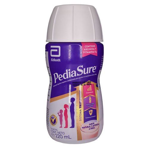 Fórmula Nutricional marca Pediasure® Fresa -220 mL