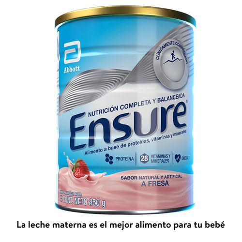 Fórmula Nutricional Ensure® Sabor Fresa - 850g