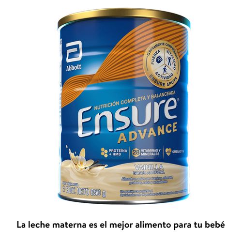 Fórmula Nutricional Ensure® Advance Vainilla -850 g