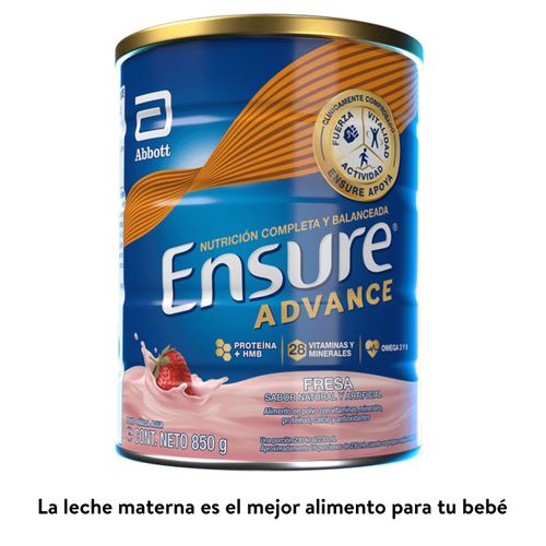 Fórmula Nutricional Ensure® Advance Sabor Fresa -850 g