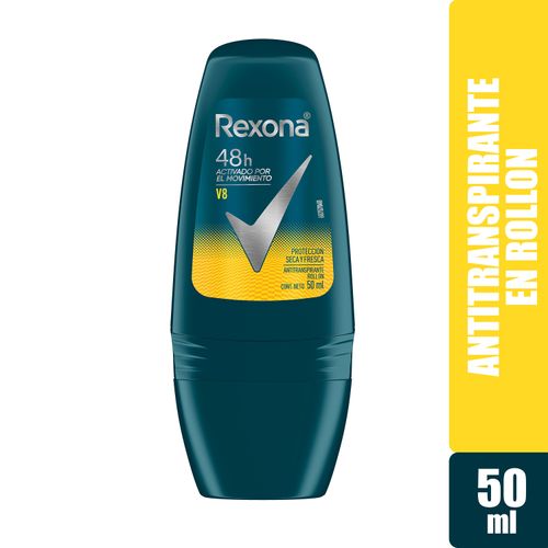 Desodorante Rexona Caballero V8 Rollon - 50ml