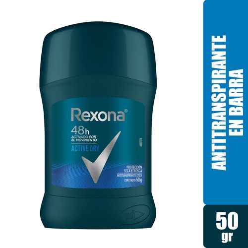 Desodorante Rexona Caballero Active Dry Barra - 50g