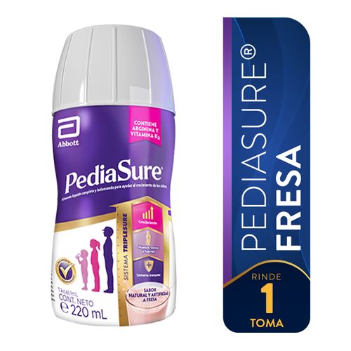 Fórmula Nutricional marca Pediasure® Fresa -220 mL