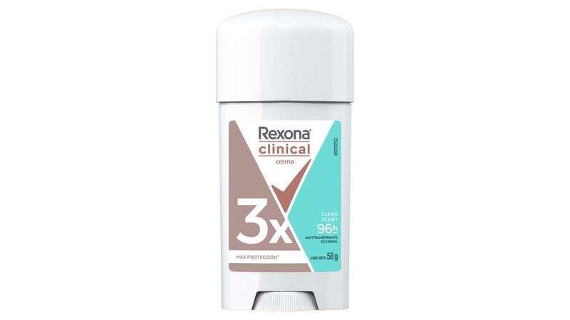 Comprar Desodorante Rexona Clinical Dama Crema Clean Scent Barra - 58g