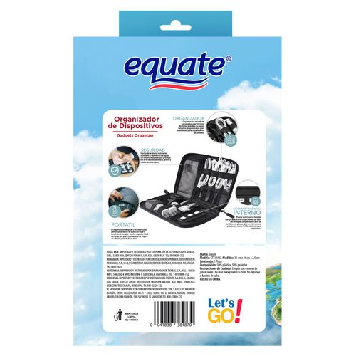 Organizador De Electrónicos Marca Equate - 1Uds