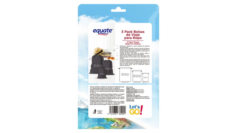 Comprar Kit Equate De Cuidado Personal Para Viaje