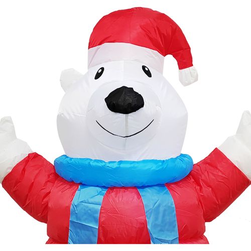 Inflable marca Holiday Time, diseño de oso polar -1.22m