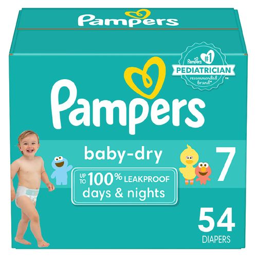 Pañales Marca Pampers Baby Dry s7 -  88Uds