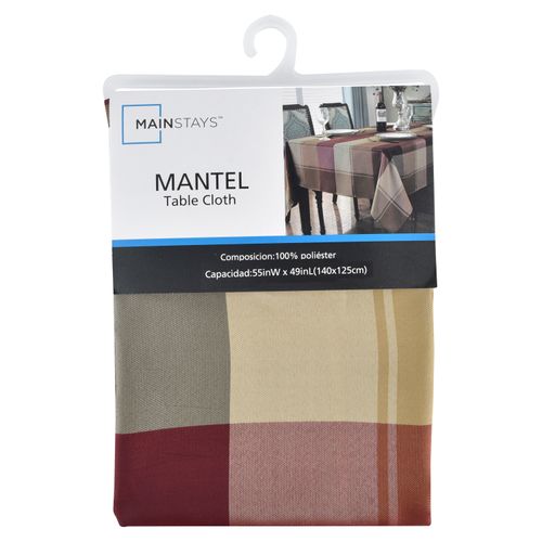 Mantel marca Mainstays color café -140x125cm