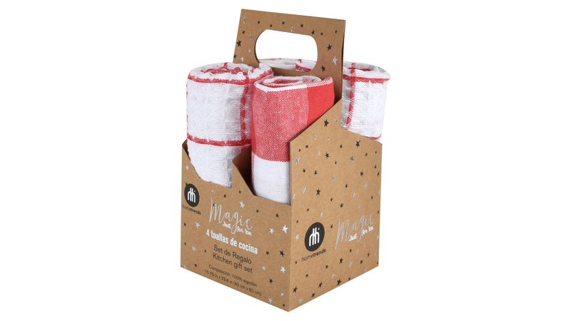 DII Juego de toallas de cocina decorativas de algodón adornadas, 18 x 28  pulgadas, surtido festivo, 3 unidades