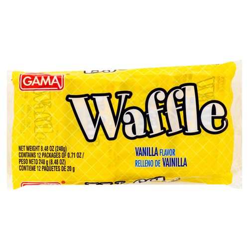 Galleta Gama dulce waffer sabor vainilla 12 uds - 240 g