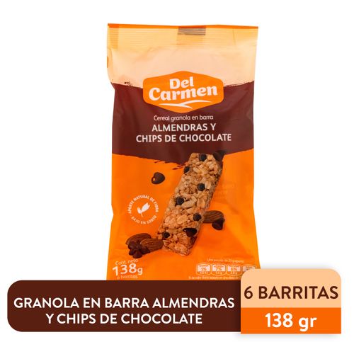 Barra Del Carmen almendra chocolate - 138 g