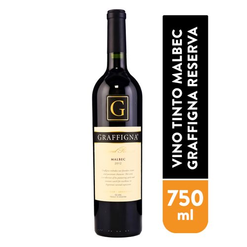 Vino Tinto Malbec Graffigna Reserva750Ml