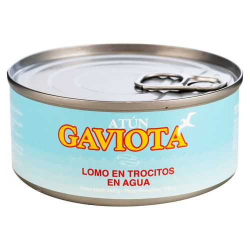 Atún Gaviota Lomo Trozos En Agua - 100 g