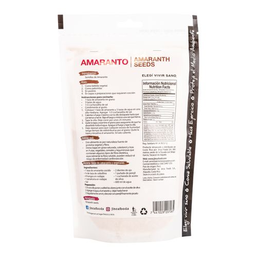Semillas De Amaranto Jinca Foods - 250 g