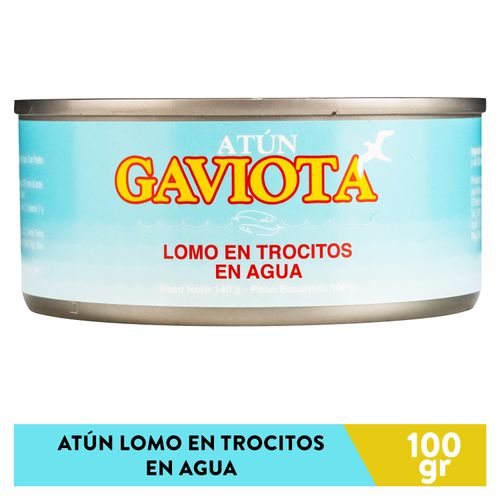 Atún Gaviota Lomo Trozos En Agua - 100 g