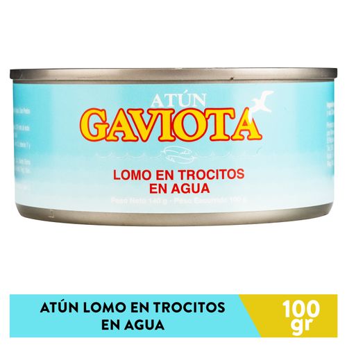 Atun Gaviota Lomo Trozos En Agua 100Gr