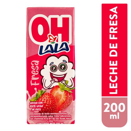 Leche Uht Oh Lala Fresa 200Ml