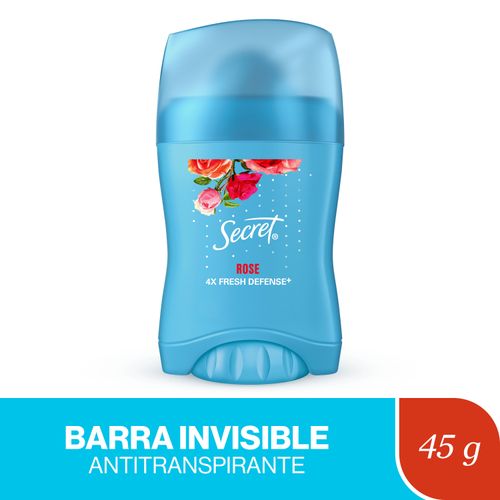 Antitranspirante Secret Barra Invisible Rose - 45g
