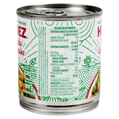 Ensalada Herdez De Vegetales - 220 g