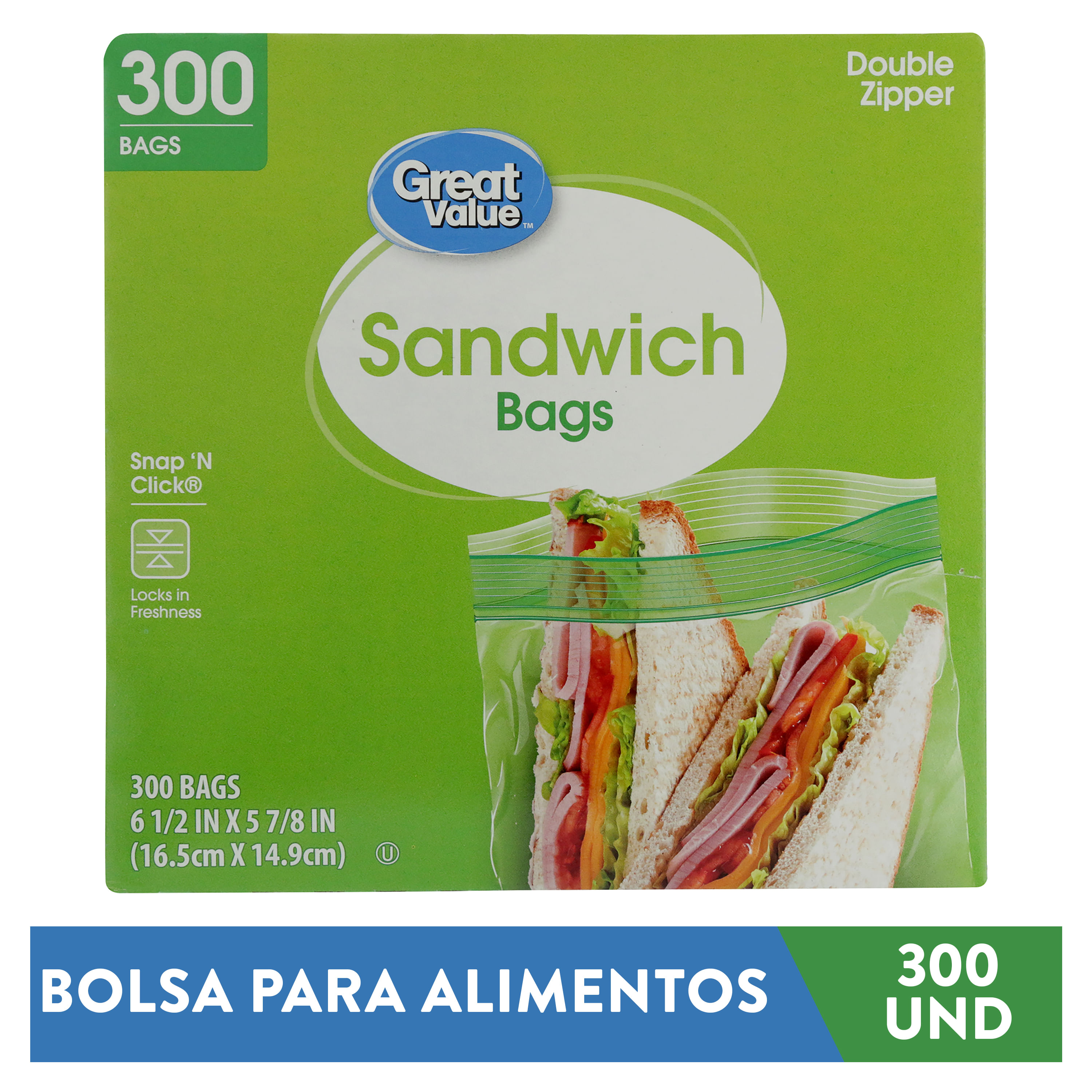 BOLSAS ZIPLOC GRANDES 10U