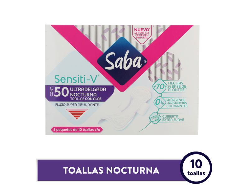 Toallas-Sanitarias-Saba-Sensiti-V-Ultradelgada-Nocturna-Flujo-S-per-Abundante-Con-Alas-50Uds-1-28134