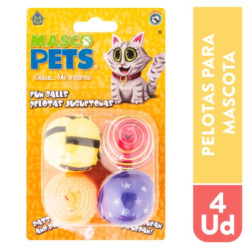 Juguete Mascopets pelotas juguetonas - 4 uds