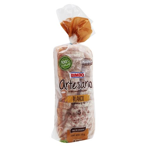 Pan Sandwich Bimbo Artesano Blanco  Mediano -  535gr