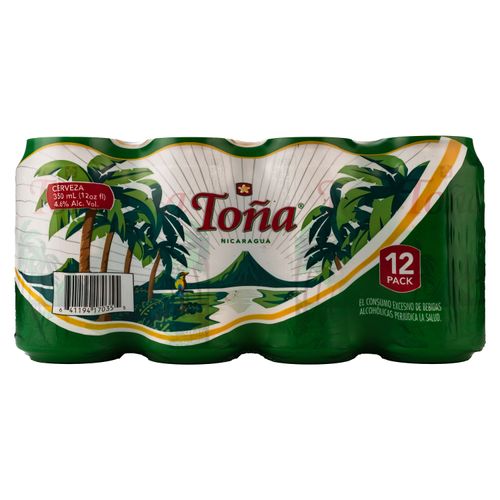 12 Pack Cerveza Tona Lata -4200ml