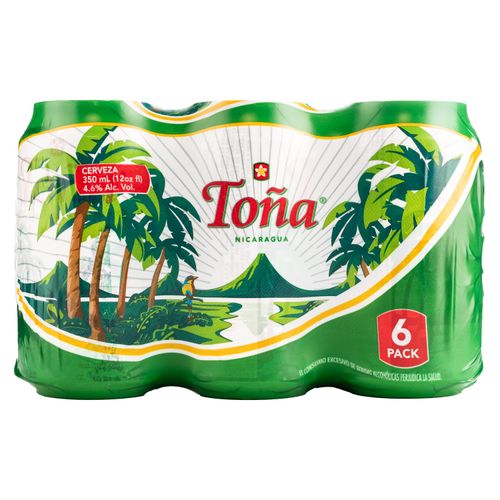 6Pk Cerveza Tona Lata - 350ml