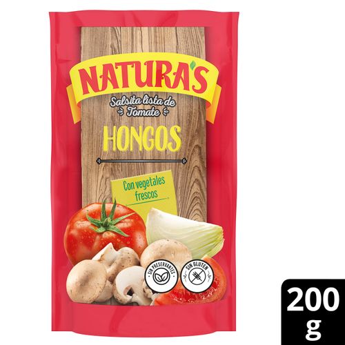 Salsita Naturas De Tomate Con Hongos - 210gr