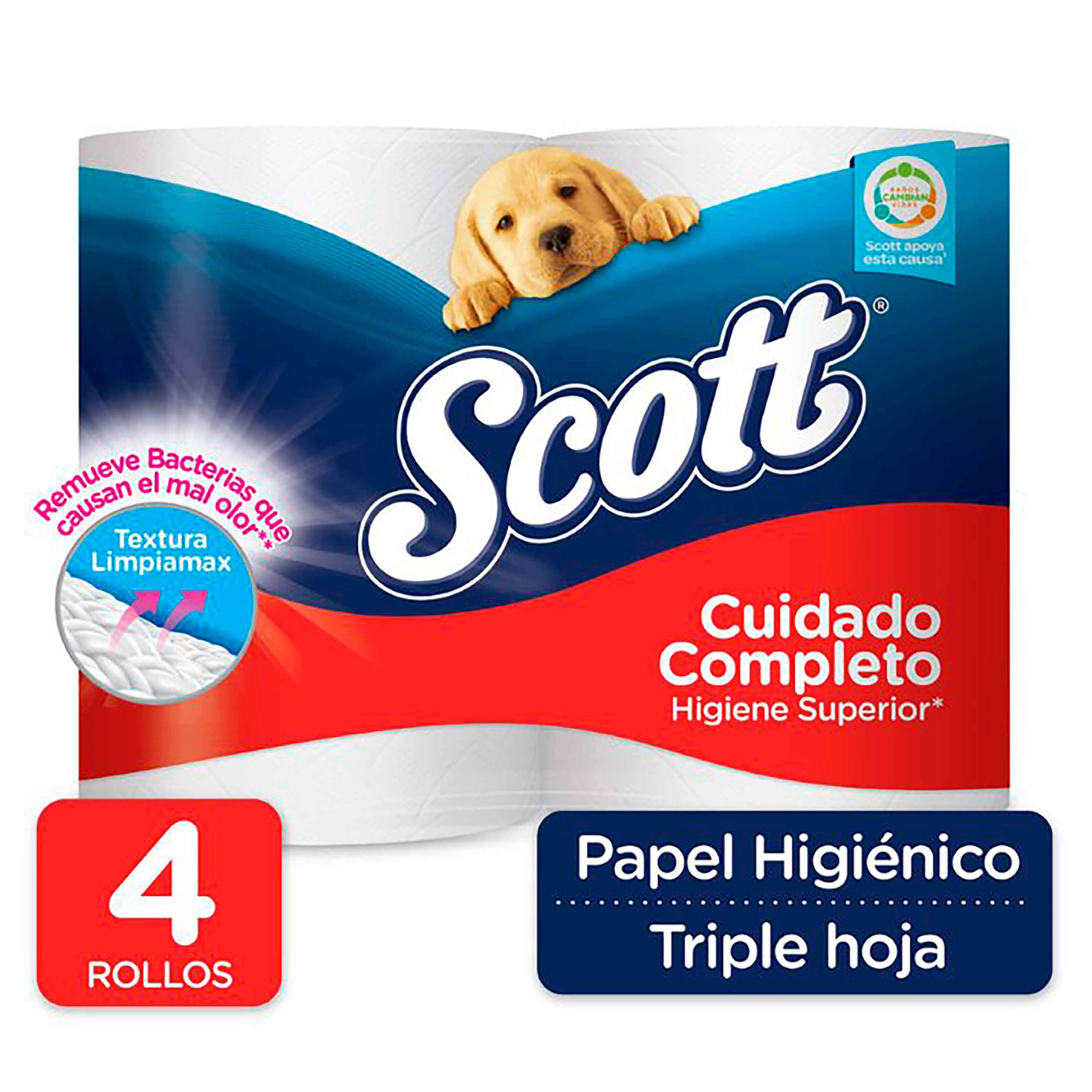 Papel higiénico: 63 rollos de Scottex Acolchado por sólo 24,49€.