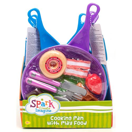 Sartén con comida Spark Create Imagine, de juguete