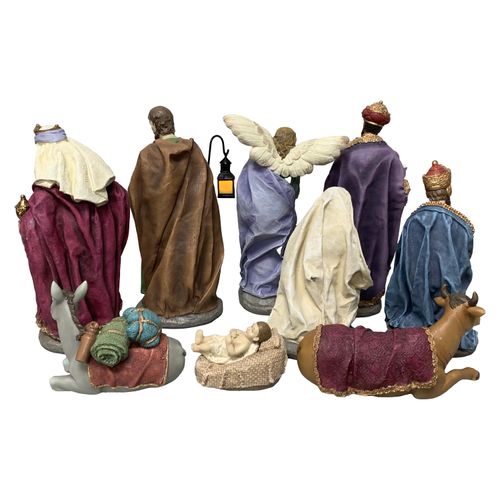 Nacimiento Holiday Time, Resina -10 uds