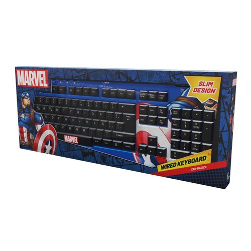Teclado Marvel Capitan America Xtech Xtkm401