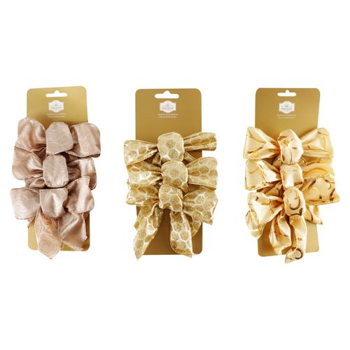 Lazo Navideño Holiday Time Para Puerta Con Cacabel 20x30cm